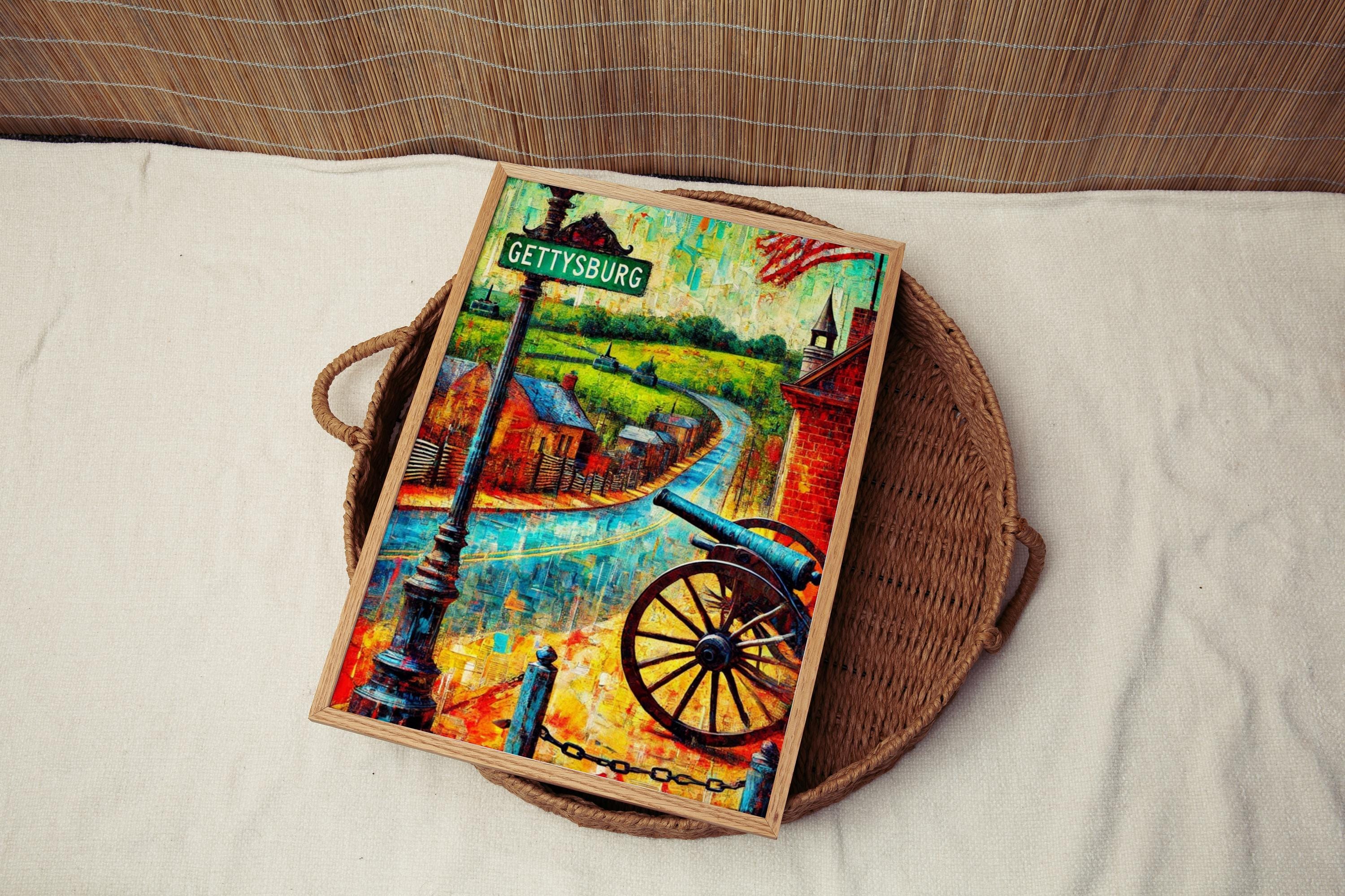 Gettysburg Vintage Print - Gettysburg, Pennsylvania, USA