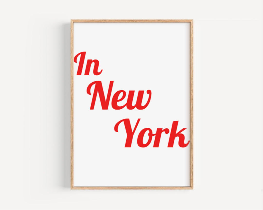 New York Map Poster - New York, New York, USA