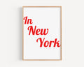 New York Map Poster - New York, New York, USA