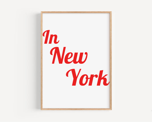 College Art New York Wall Art Print, Dorm Room Decor, Travel Gift, Housewarming Decor, NYC Map Poster, College Graduation Present
