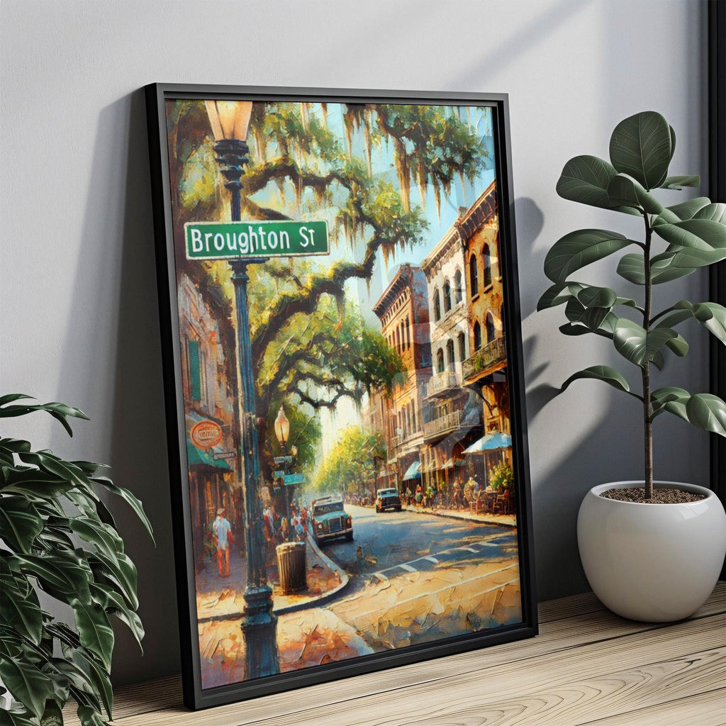 Broughton Street Print - Savannah, Georgia, USA