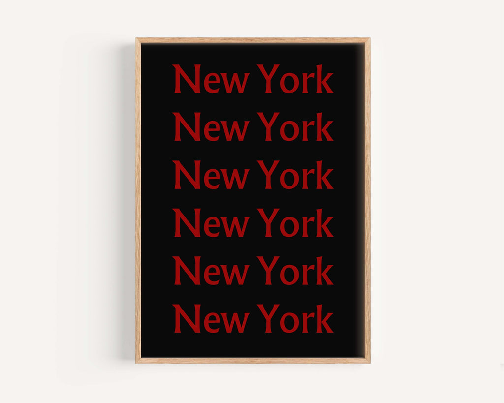 New York Poster Modern - New York, New York, USA