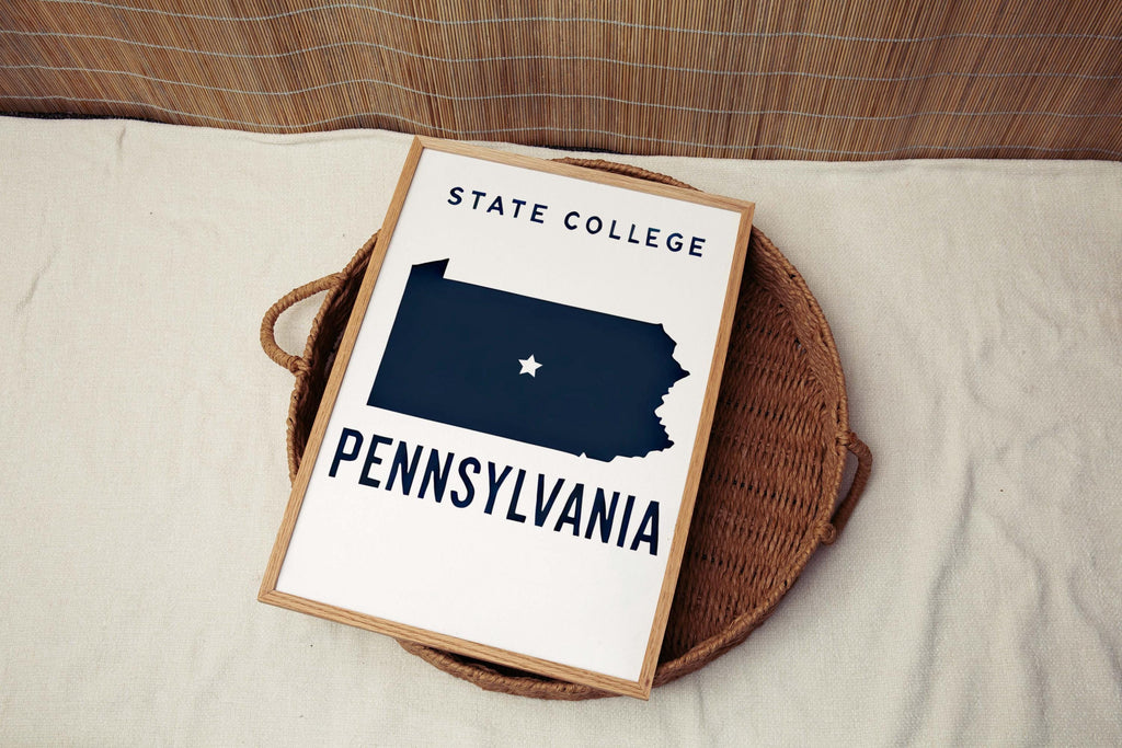 State College Wall Art - State College, Pennsylvania, USA