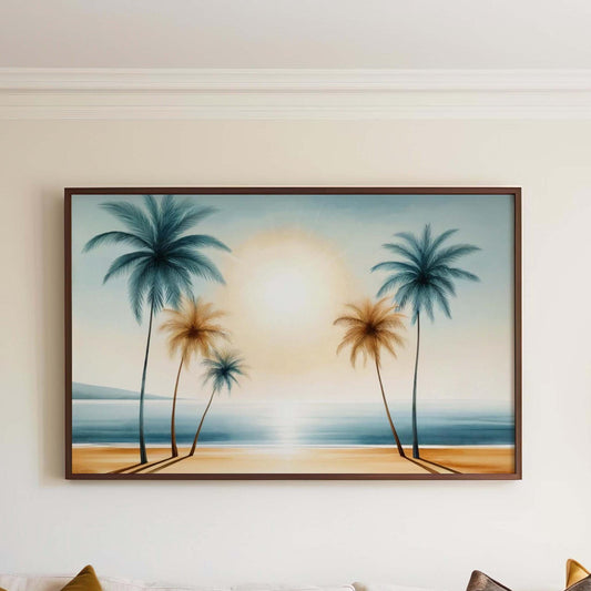 Nature Gift Palm Tree Wall Art, Beach Print, Tropical Home Decor, Housewarming New Home Art, Family Beach Decoration, Nature Inspired Print