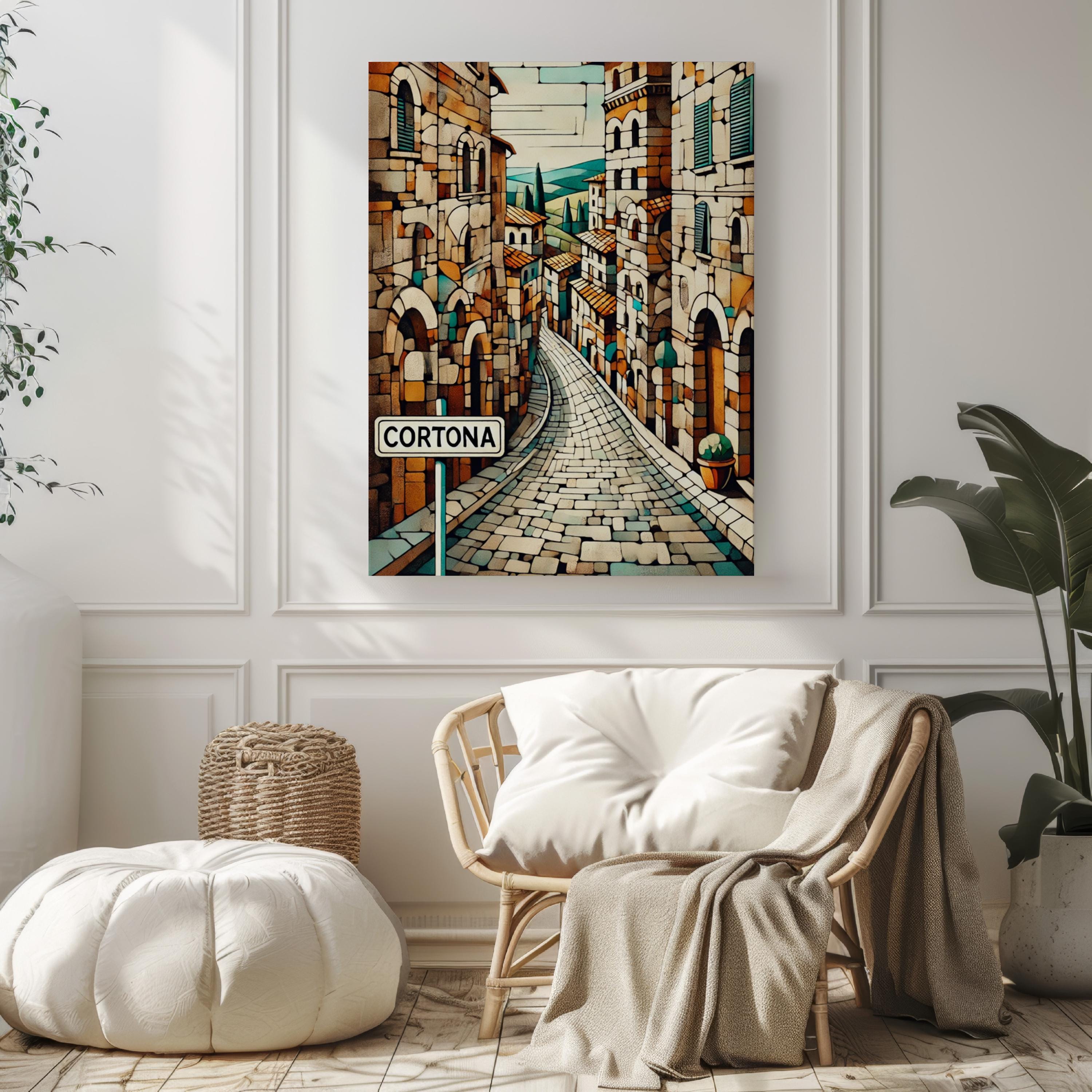 Cortona Print Vintage - Cortona, Italy