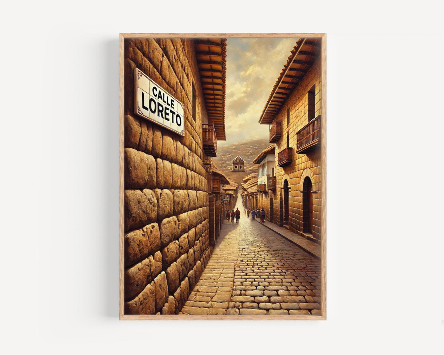 Calle Loreto Cusco Print: Peru Travel Poster, Cityscape Wall Art