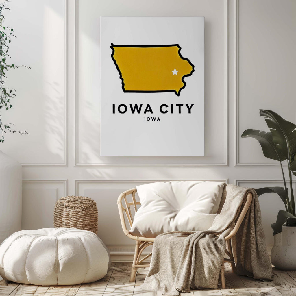 Iowa City Print - Iowa City, Iowa, USA