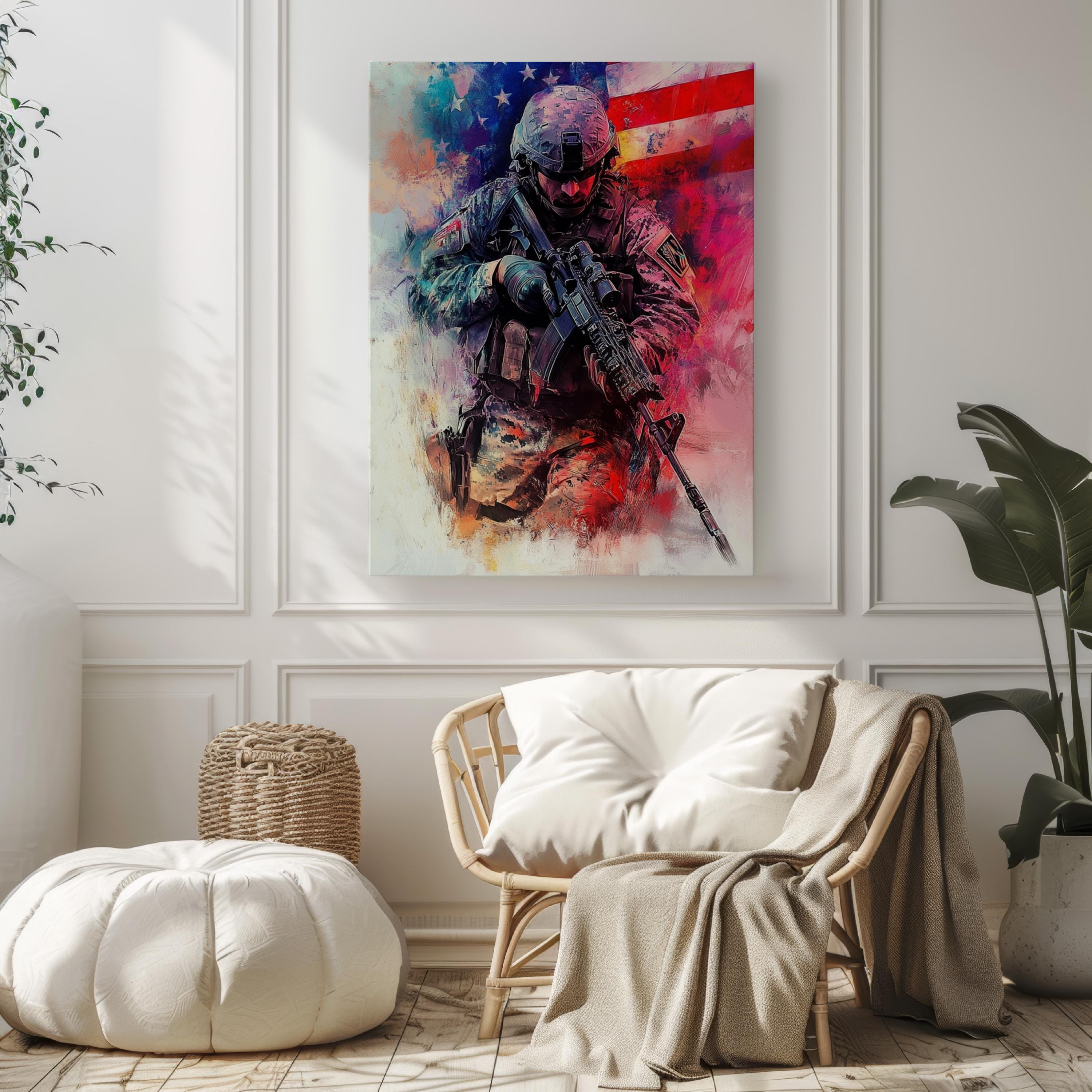 Sniper Wall Art Abstract - United States