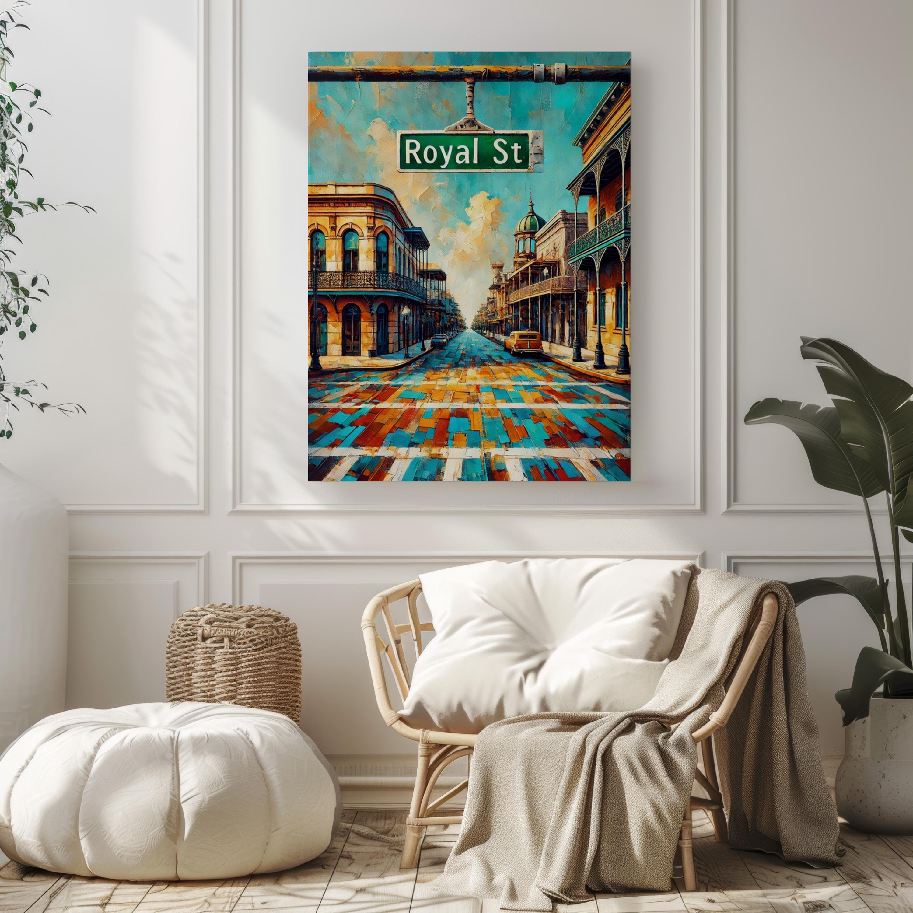 Royal Street Wall Art, Mobile Print, Alabama Artwork, City Gift, Travel Souvenir, Travel Poster, State Art, Framed or Unframed