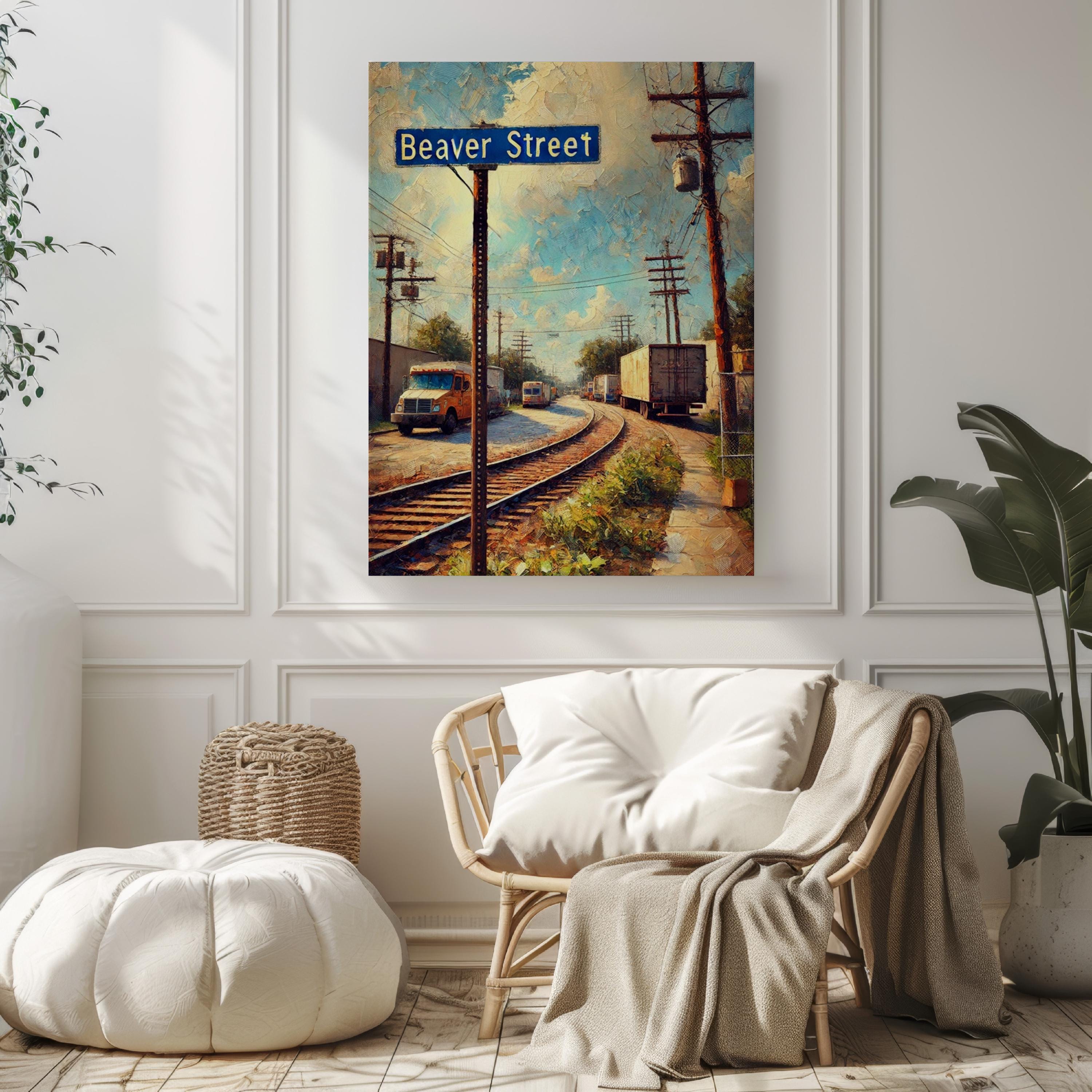Beaver Street Print Cityscape - Jacksonville, Florida, USA