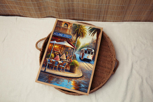 St Kilda Wall Art Acland Street Print Travel Poster Australia Decor Housewarming Gift