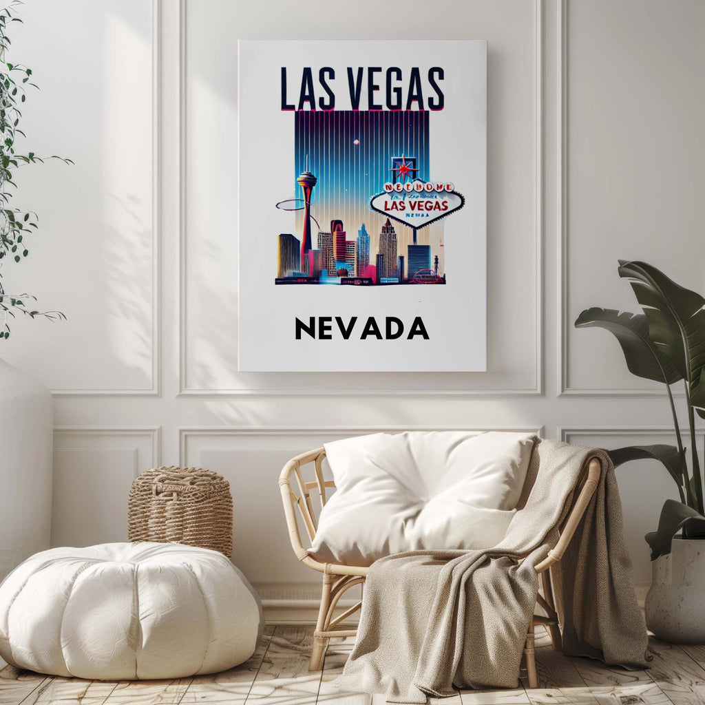 Las Vegas Print Vintage - Las Vegas, Nevada, USA