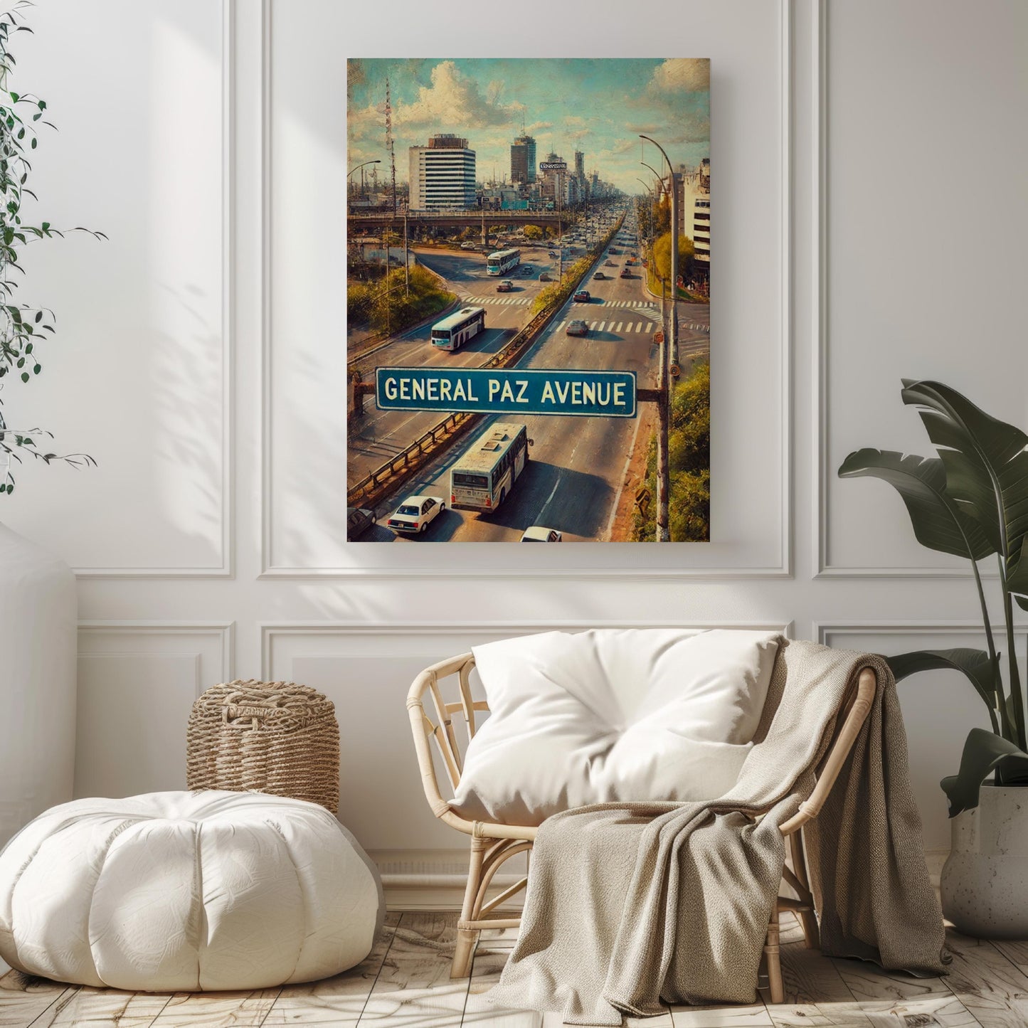 Buenos Aires Street Sign Art: General Paz Avenue Travel Print
