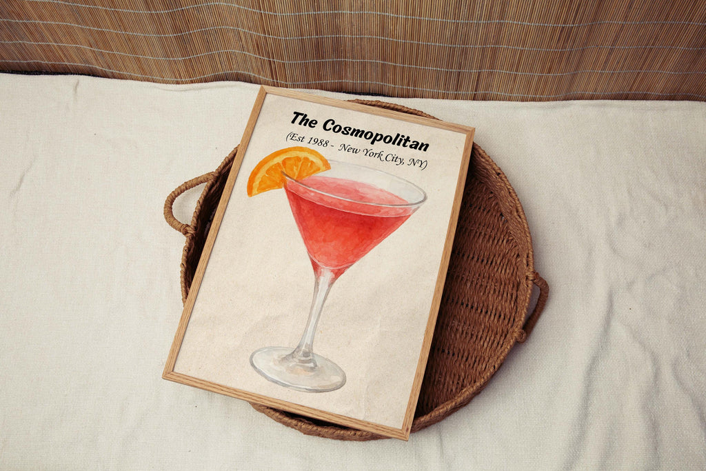 Cosmopolitan Cocktail Print Modern Art