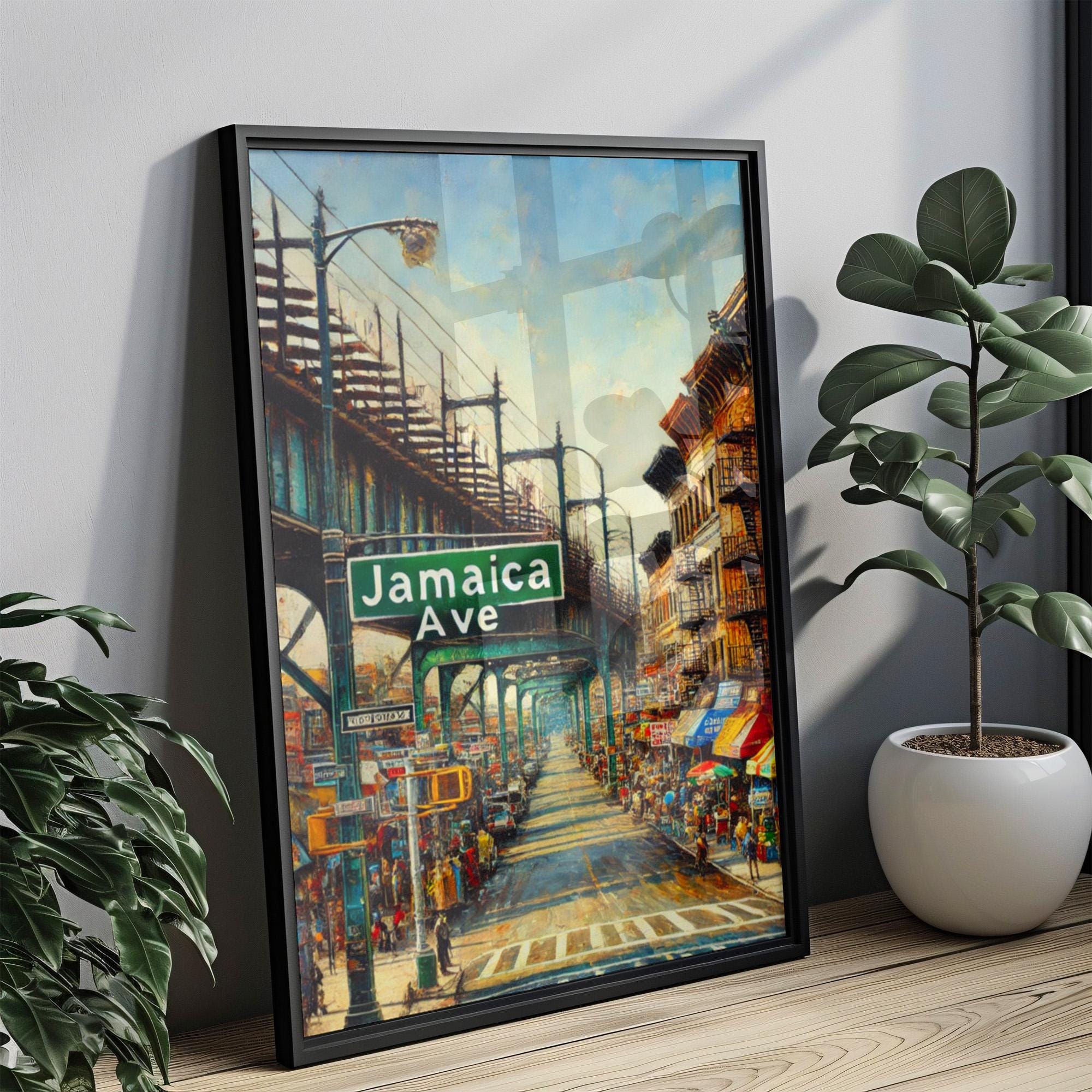Jamaica Avenue Print: Queens, NYC Street Sign Art