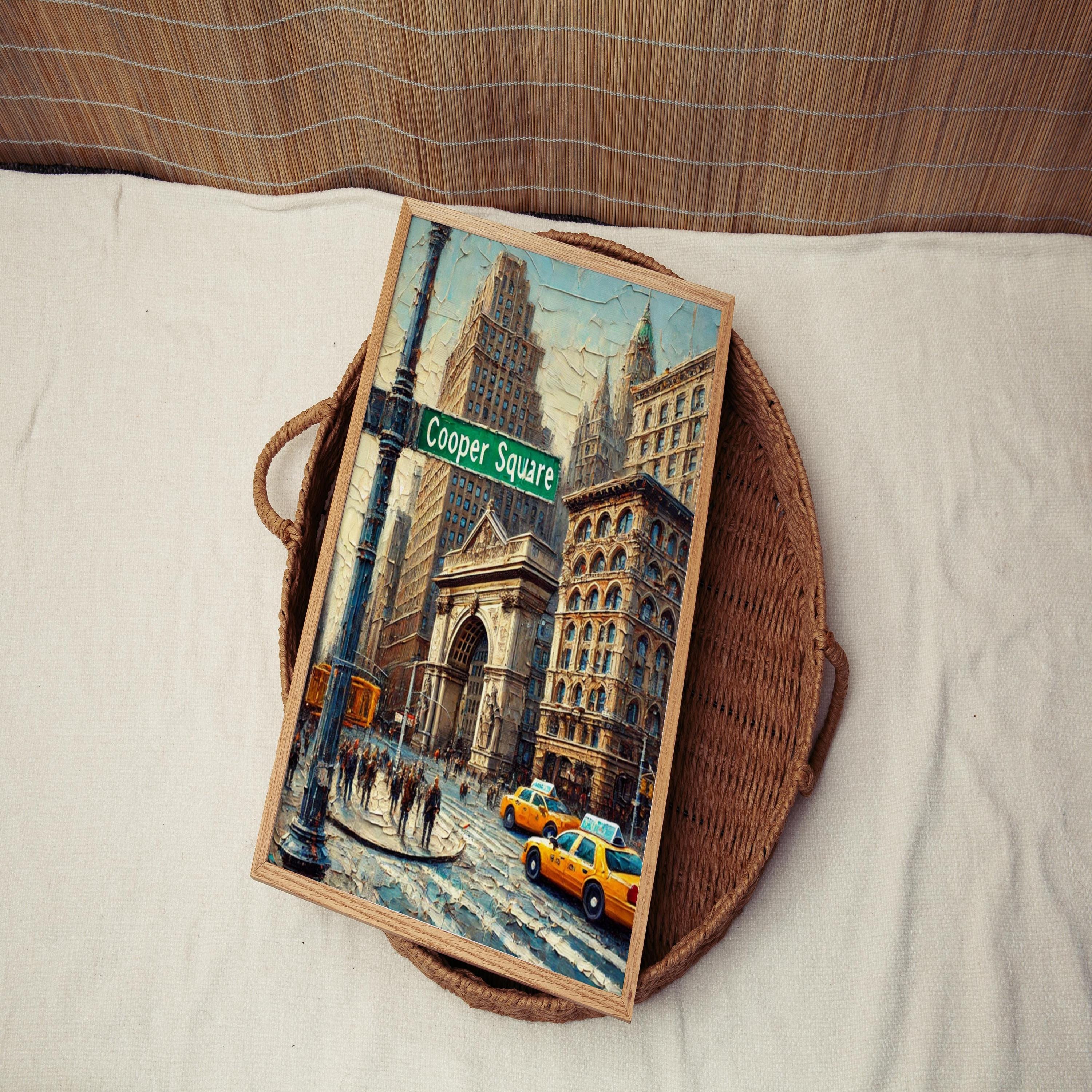 Cooper Square Wall Art Print: East Village Manhattan NYC Travel Poster