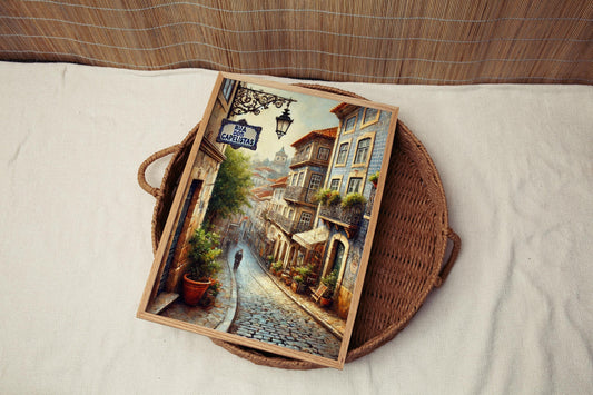 Rua dos Capelistas Wall Art Print, Coimbra Travel Poster, Portugal Home Decor, Housewarming Gift, Lisbon Street Art, Travel Wall Decor