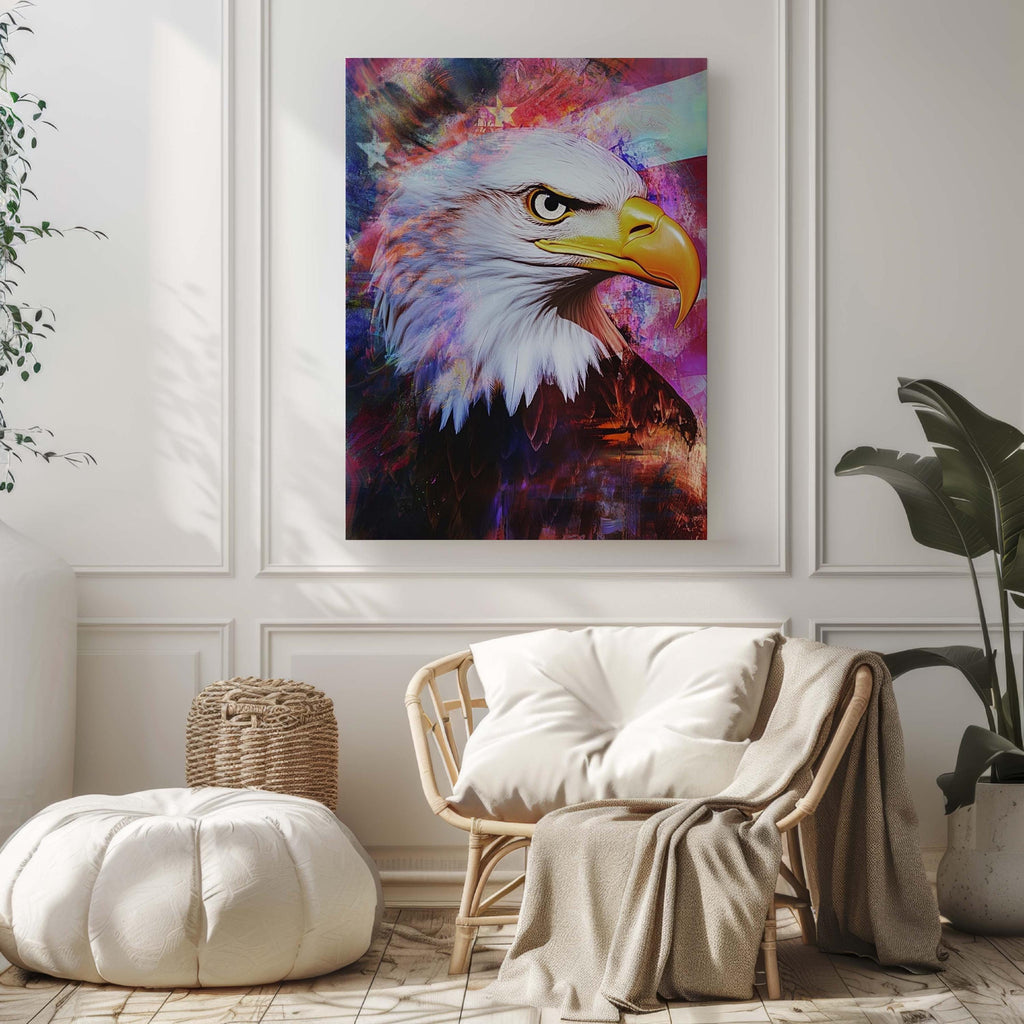 Bald Eagle Wall Art Patriotic - USA