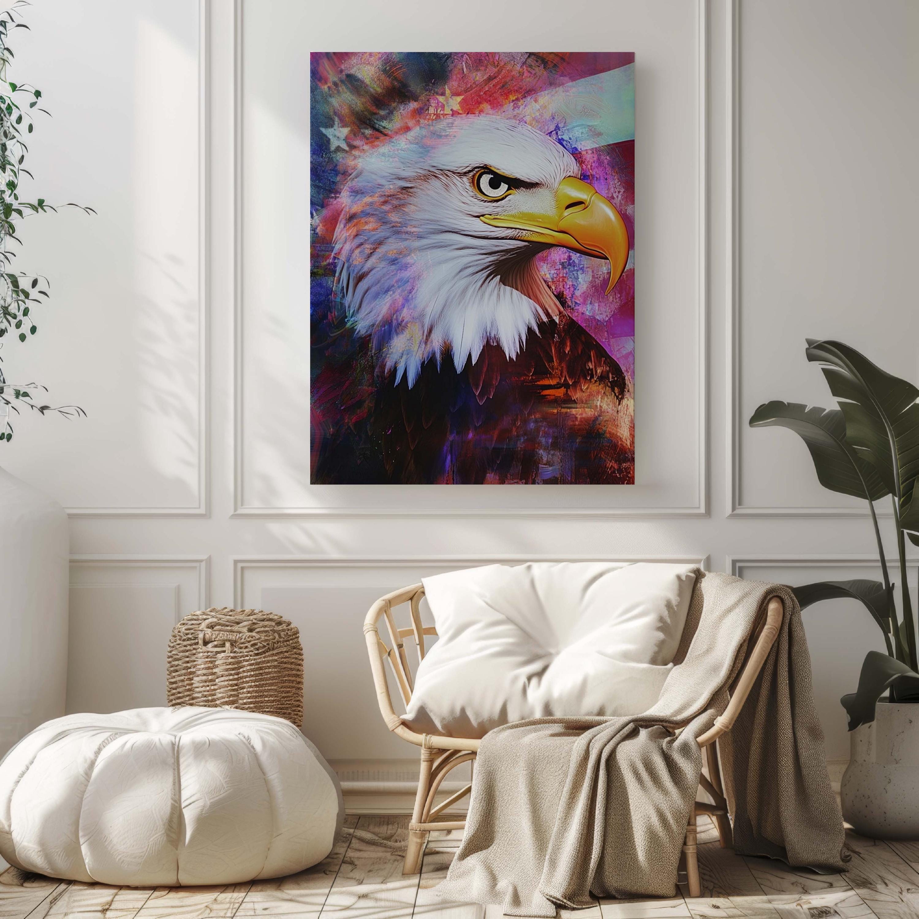Bald Eagle Wall Art Patriotic - USA