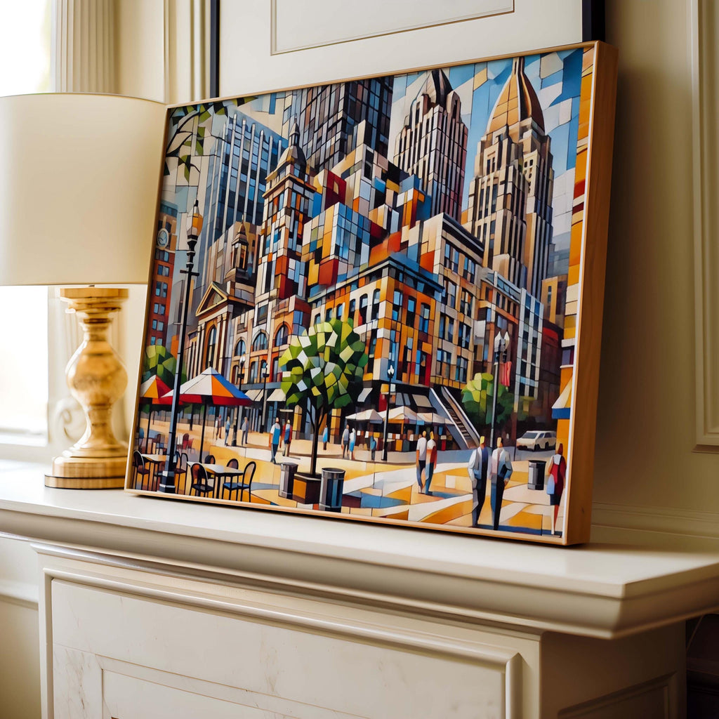 Market Square Print - Pittsburgh, Pennsylvania, USA