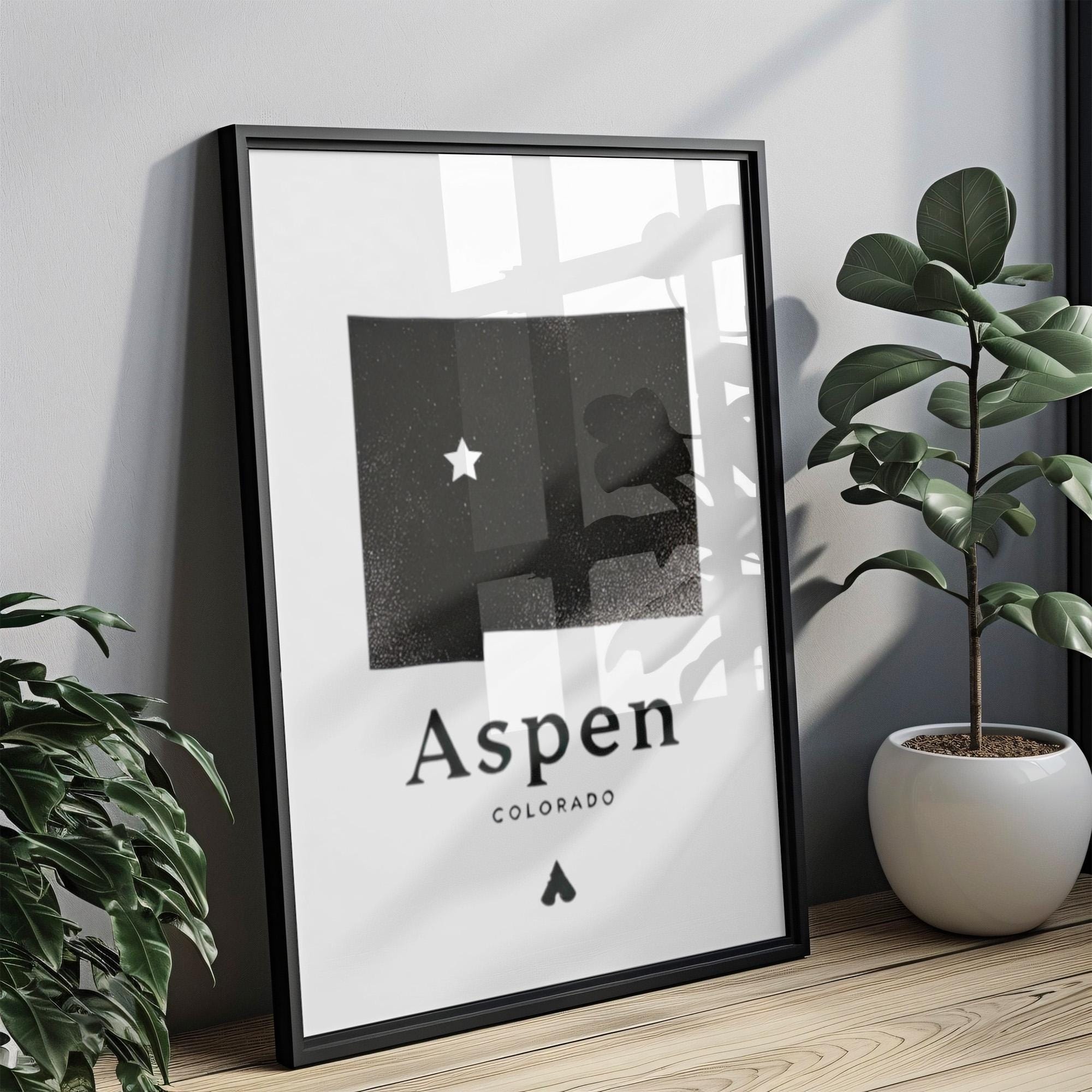 Colorado Aspen Wall Art Print - Rustic Travel Decor, Housewarming & College Gift, Nature Photography for Home