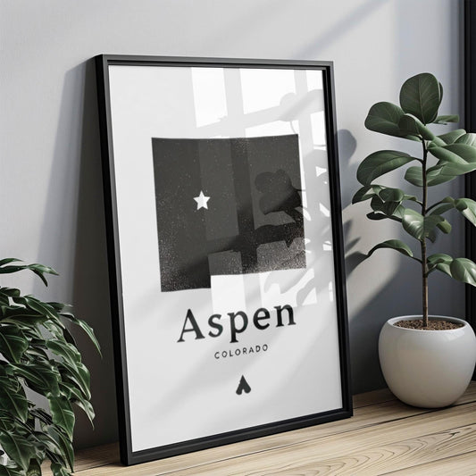 Colorado Aspen Wall Art Print - Rustic Travel Decor, Housewarming & College Gift, Nature Photography for Home