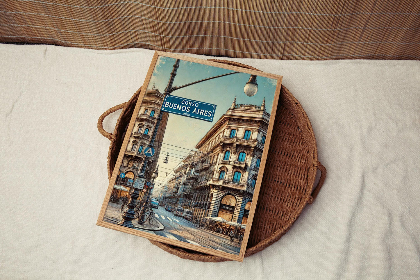 Corso Buenos Aires Wall Art, Milan Print, Italy Travel Poster, Cityscape Gift, Italian Street Artwork, Personalized Travel Souvenir