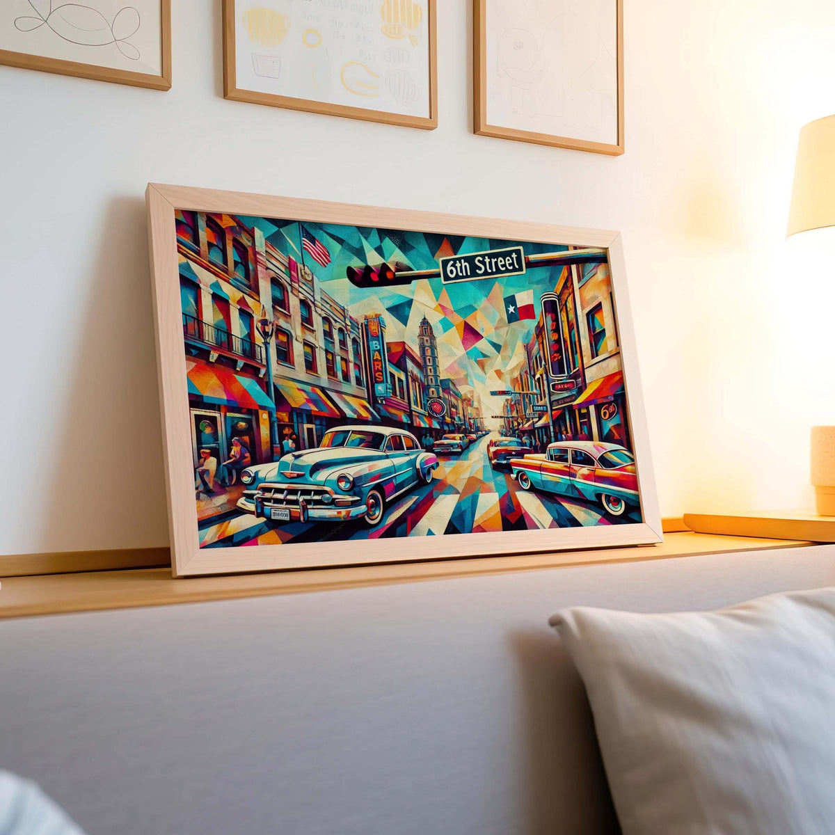 6th Street Print - Austin, Texas, USA