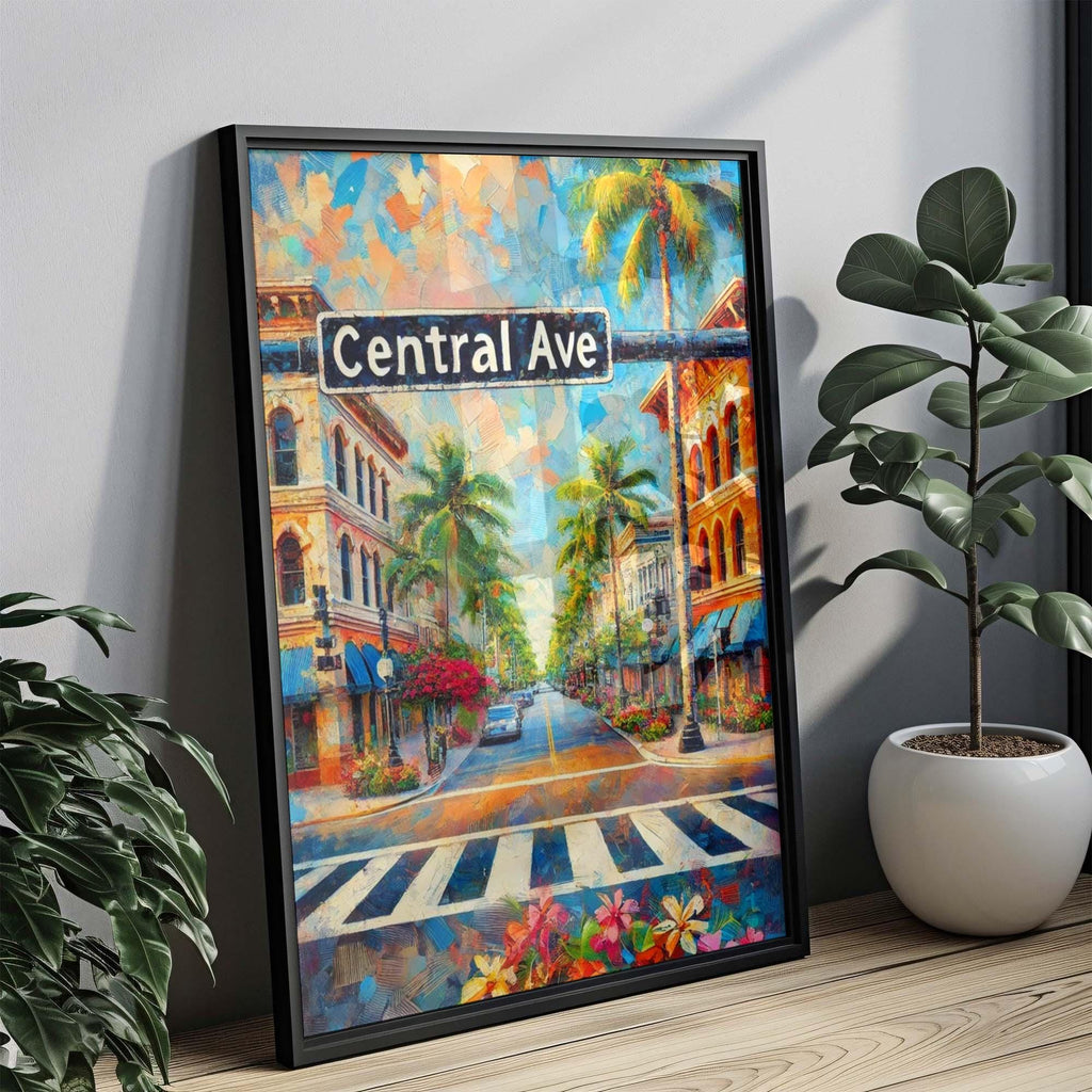Central Ave Print - Naples, Florida, USA