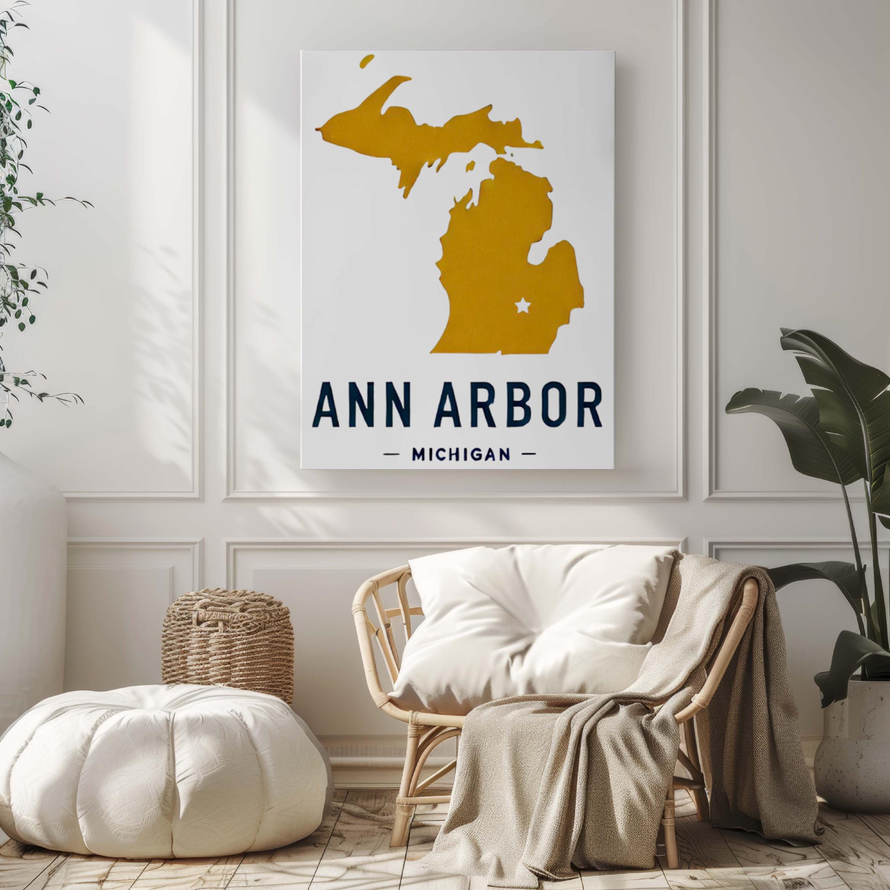 Ann Arbor Print Vintage - Ann Arbor, Michigan, USA