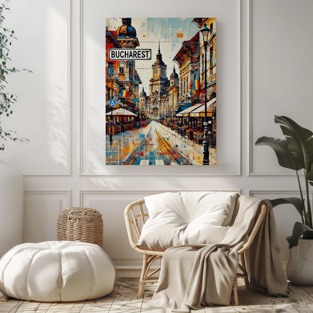 Bucharest Print Modern - Bucharest, Romania