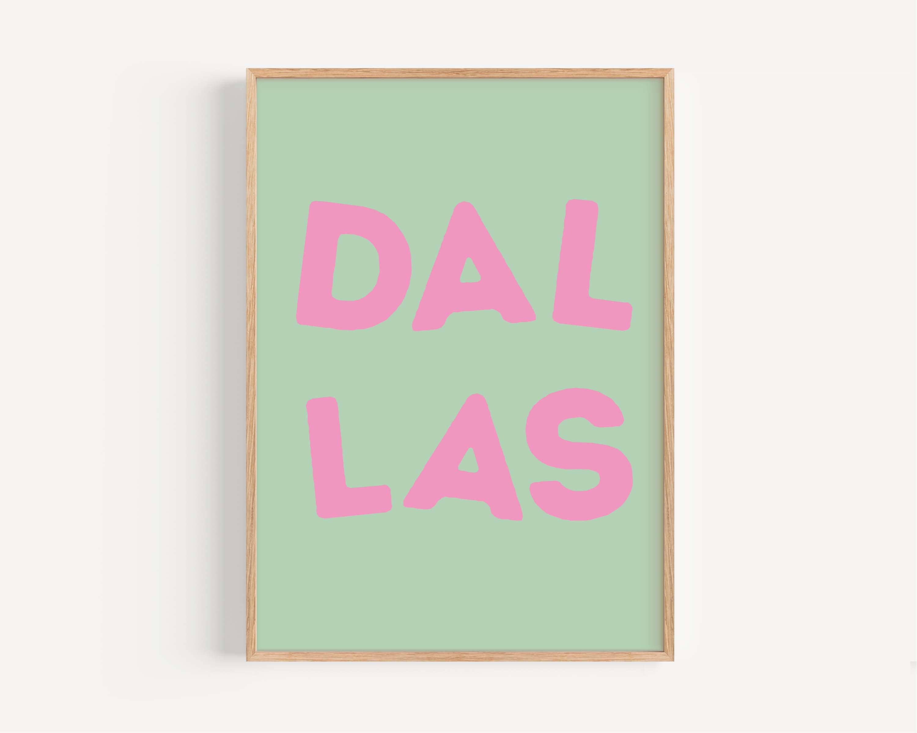 Dorm Art Print - Dallas, Texas, USA