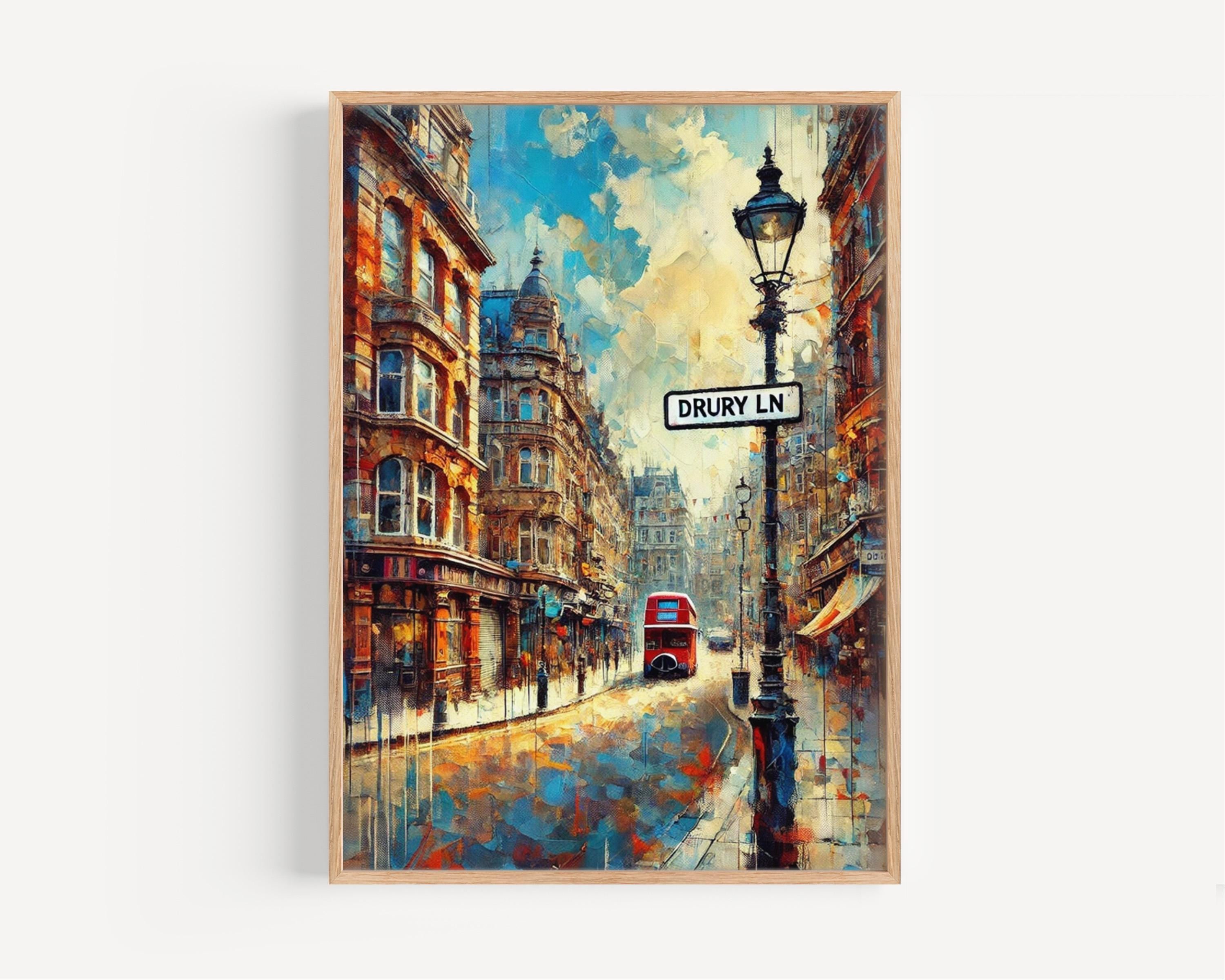Drury Ln Wall Art Vintage - London, United Kingdom