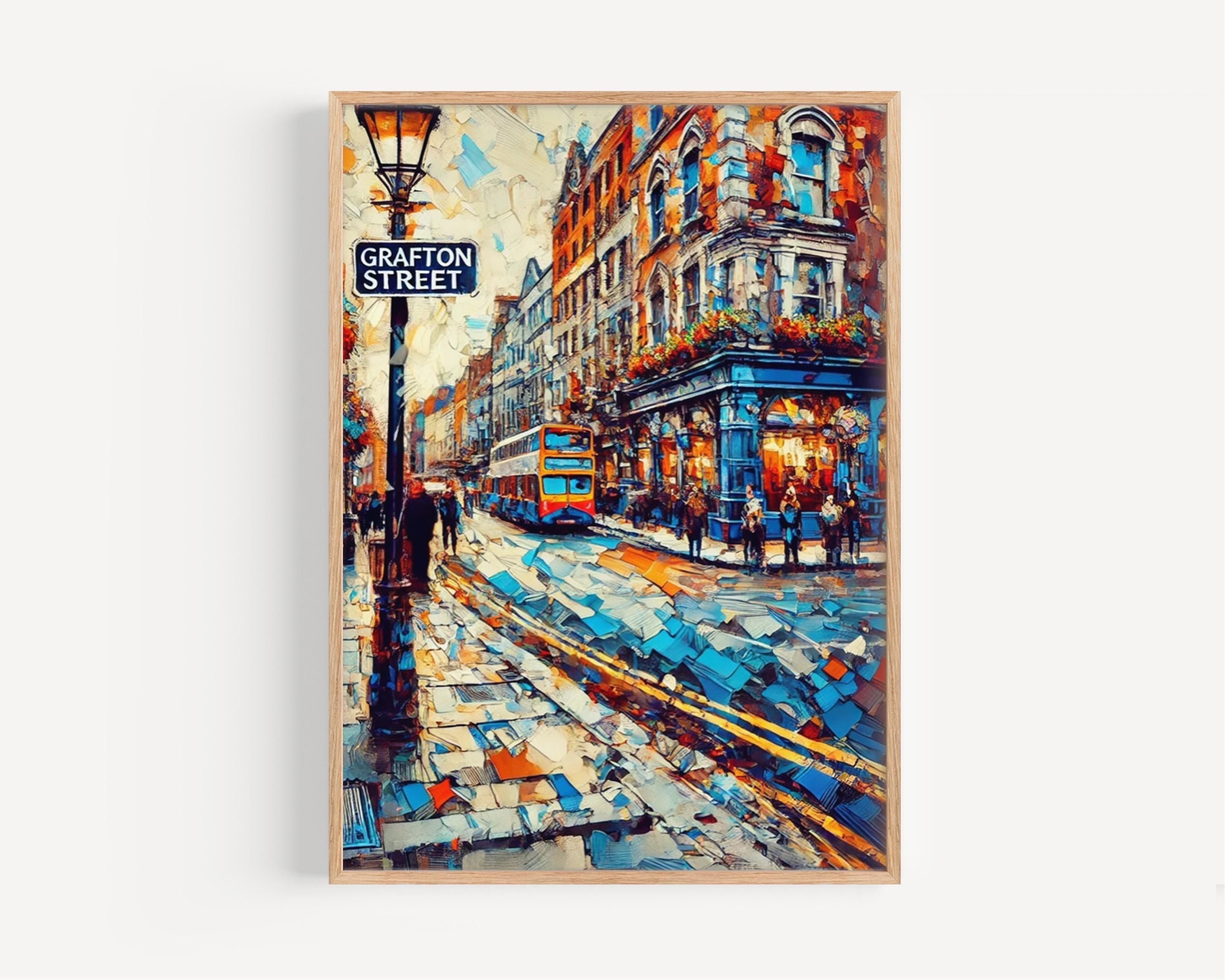Grafton Street Art Print - Dublin, Ireland