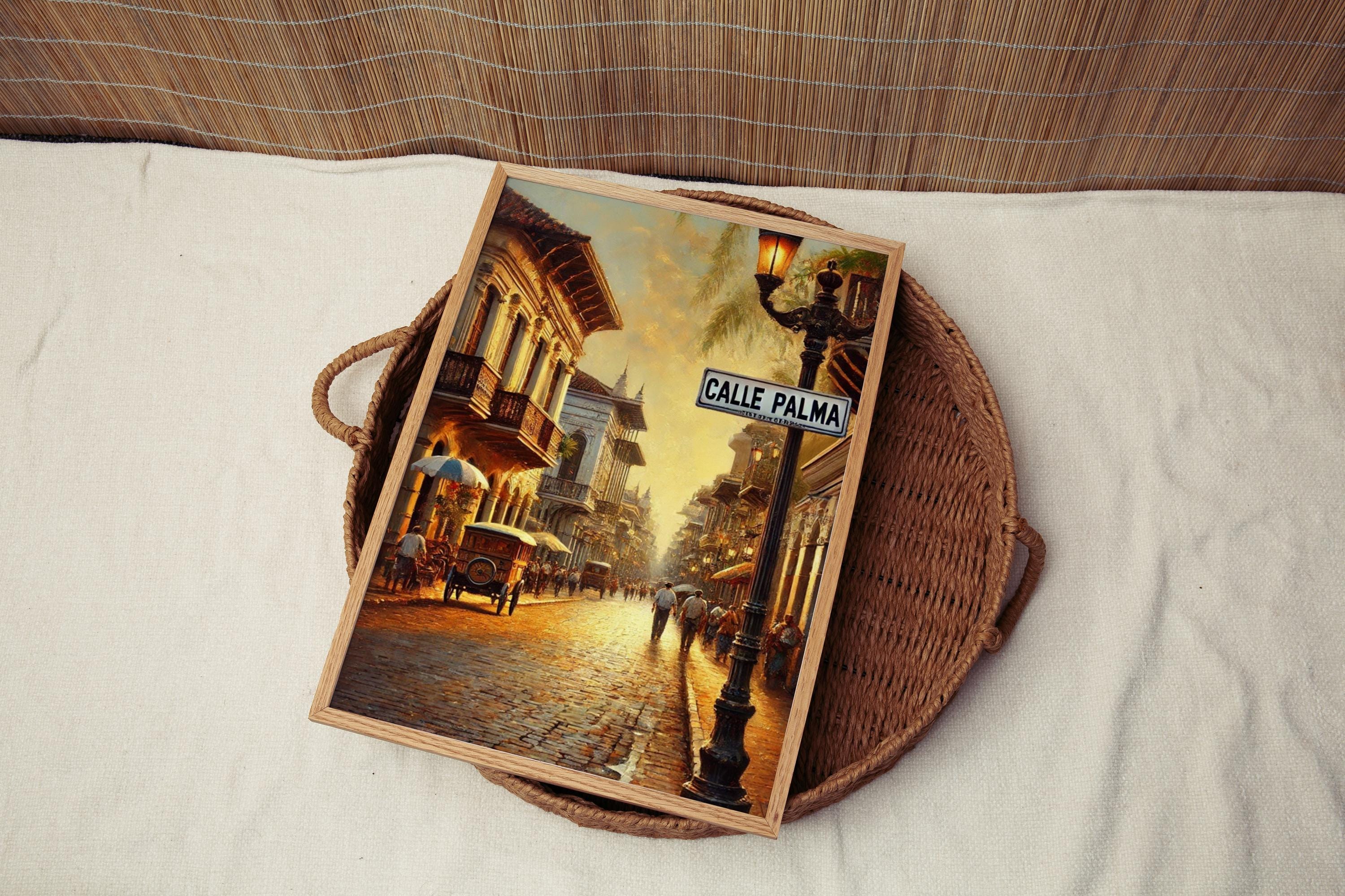 Paraguay Wall Art Calle Palma Print – South American Travel Poster & Housewarming Gift, Paraguay Travel Decor