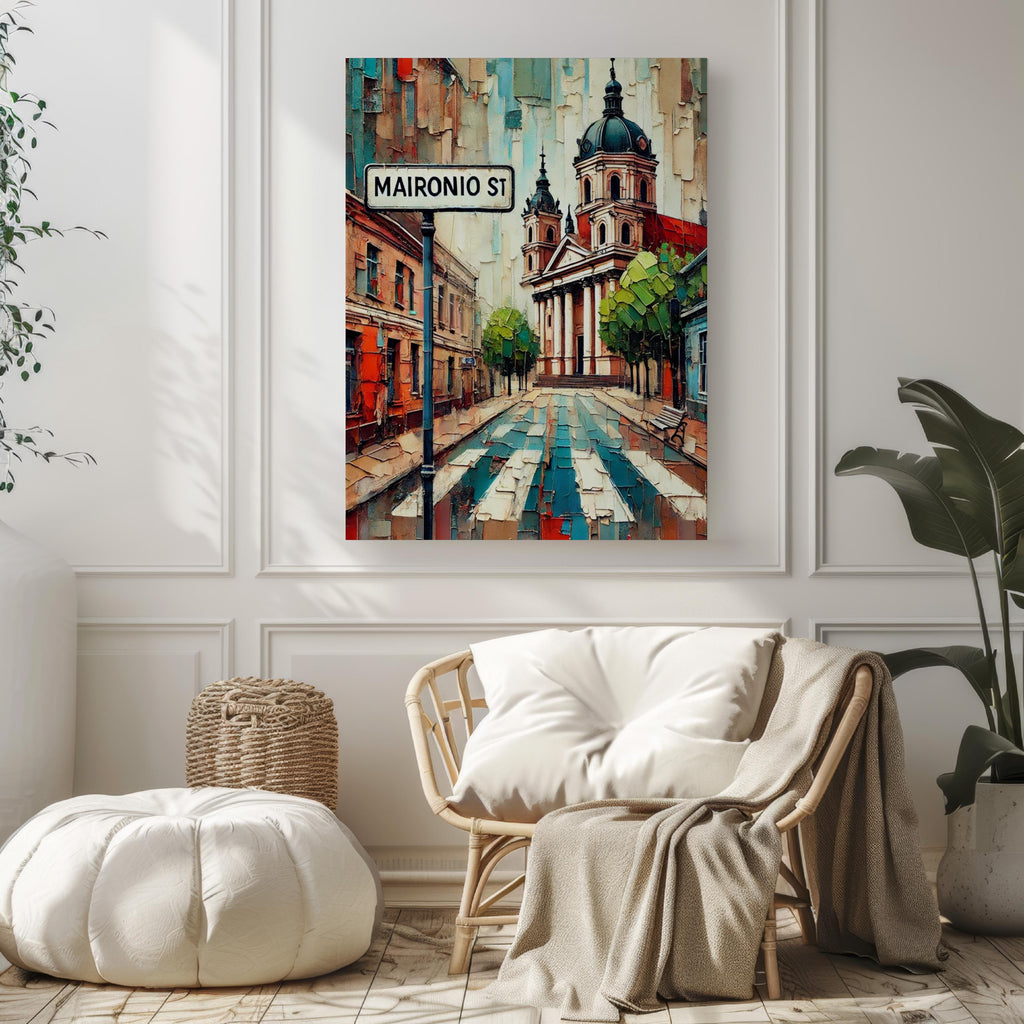 Maironio Street Print Vintage - Kaunas, Lithuania