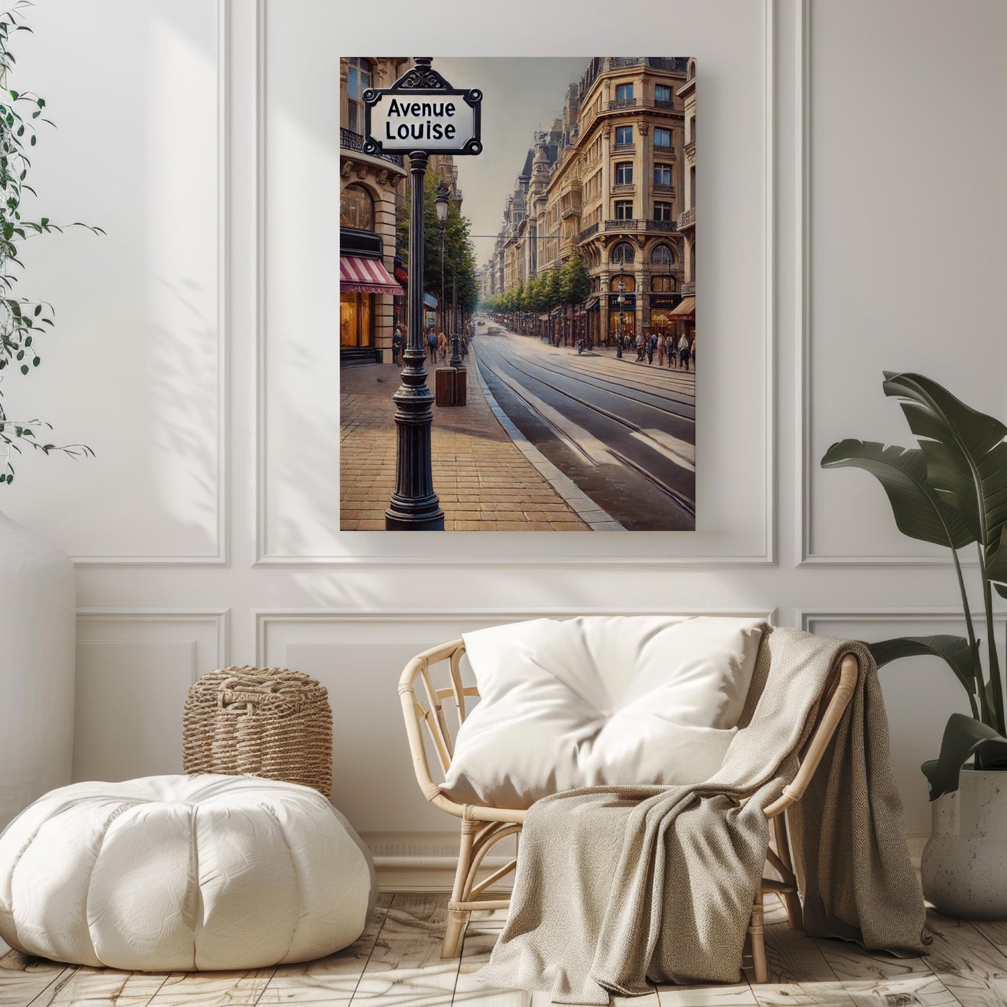Avenue Louise Wall Art, Brussels Street Sign Print, Belgium City Map, European Charm, Travel Souvenir, Home Decor, Framed or Unframed Gift