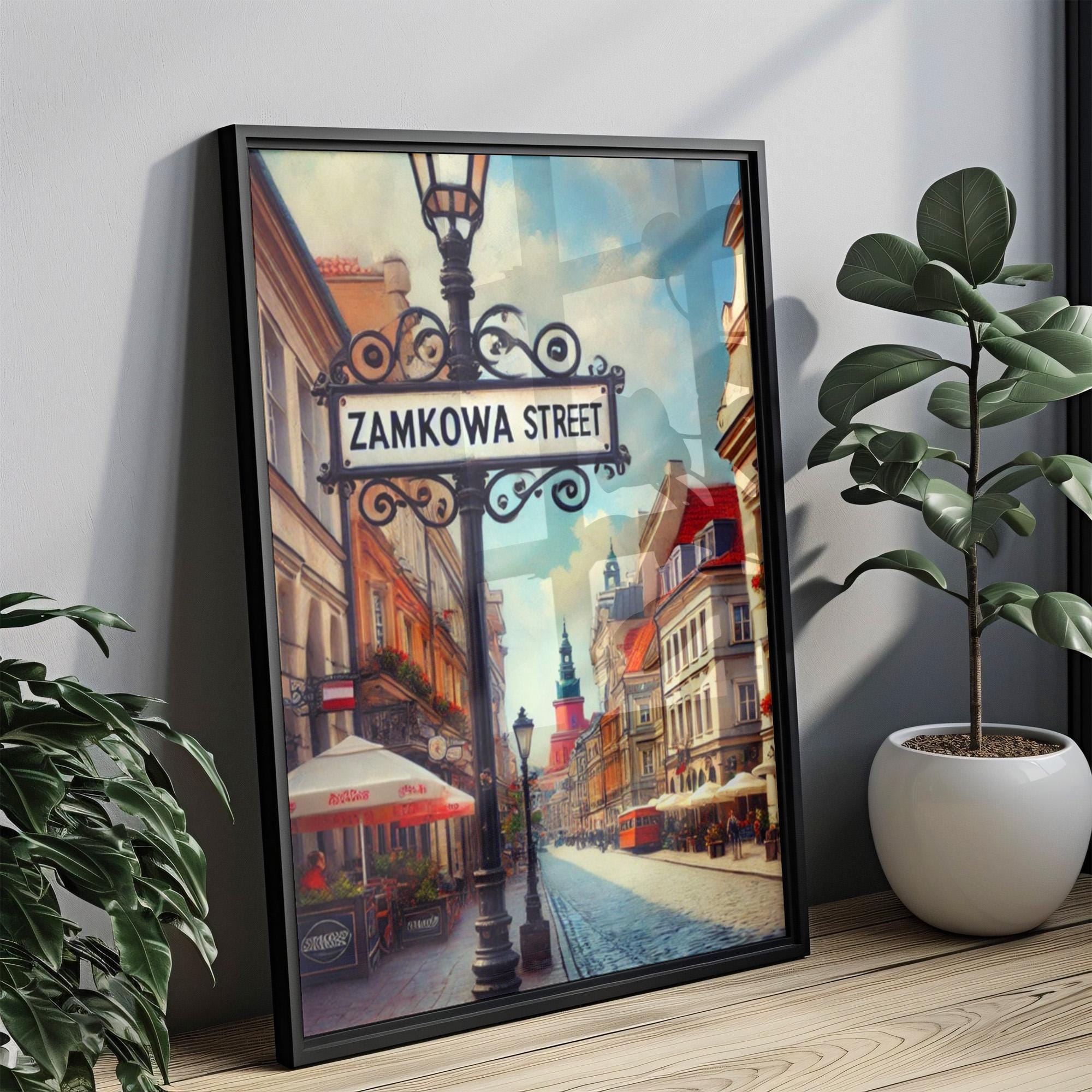 Zamkowa Street Vintage Print - Poland