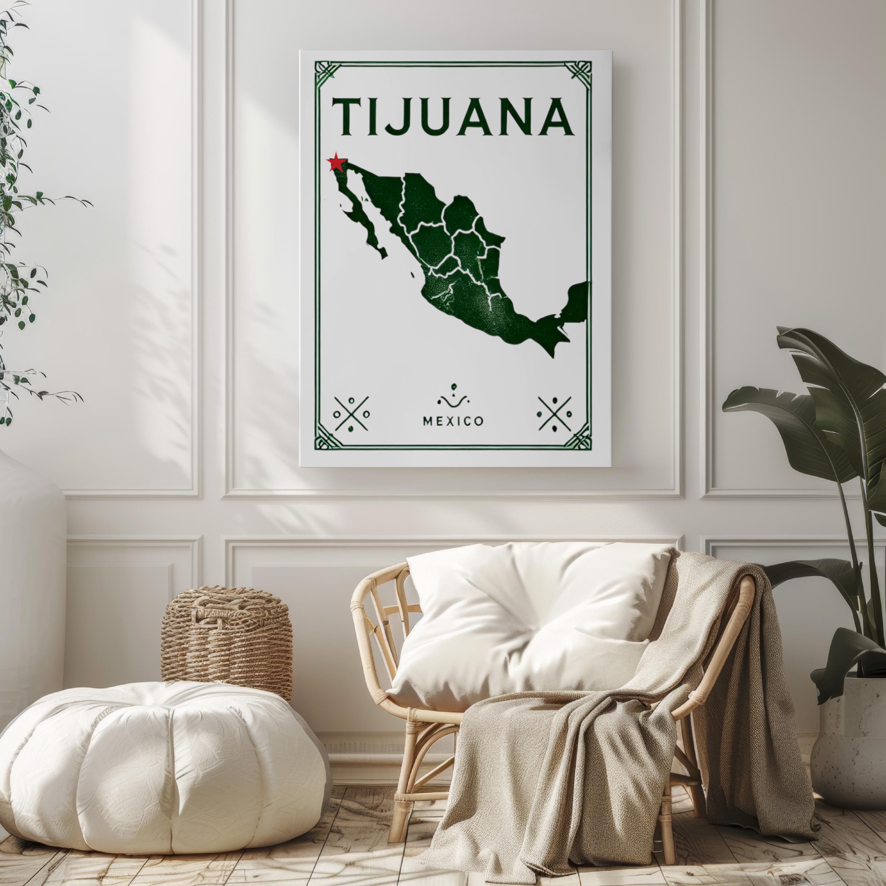 Tijuana Print Decor - Tijuana, Mexico