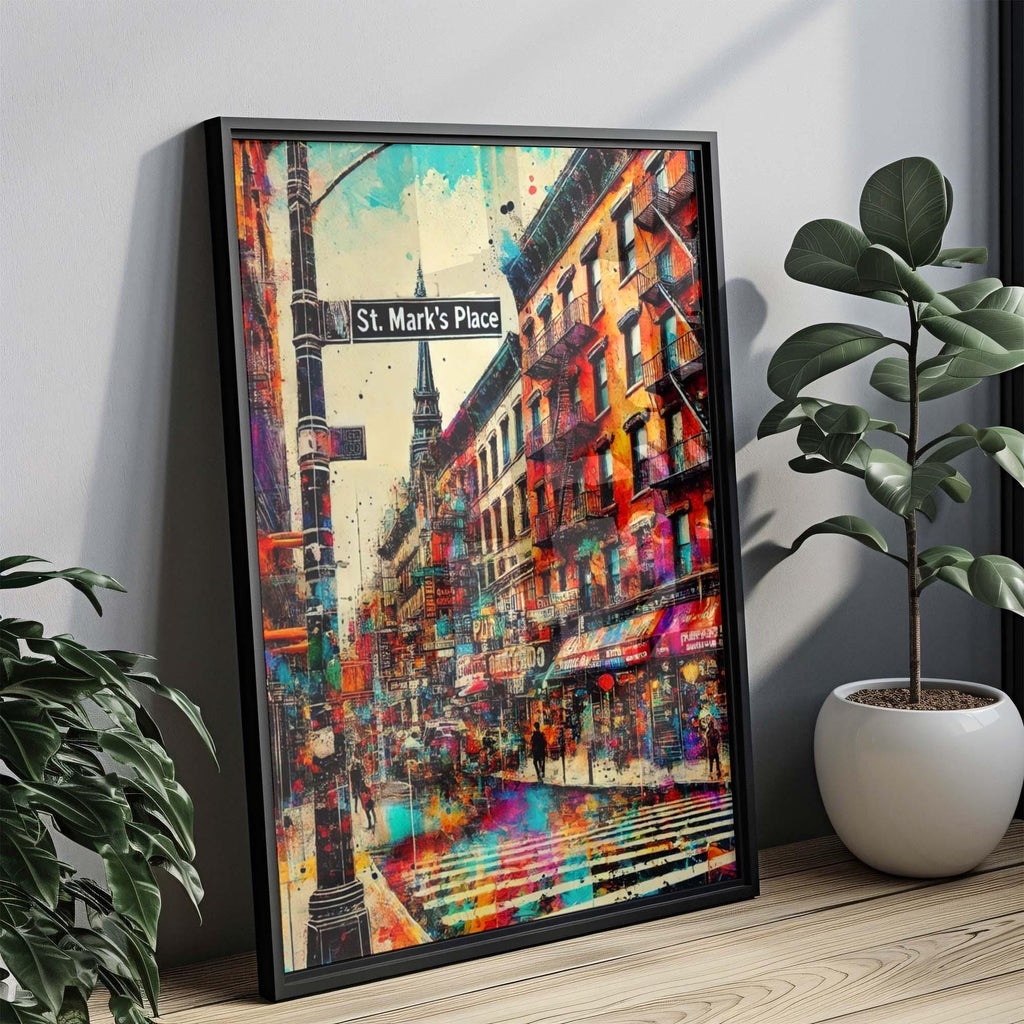 St Mark's Place Print - Manhattan, New York, USA