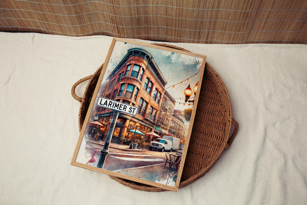 Larimer Street Art Print - Denver, Colorado, USA