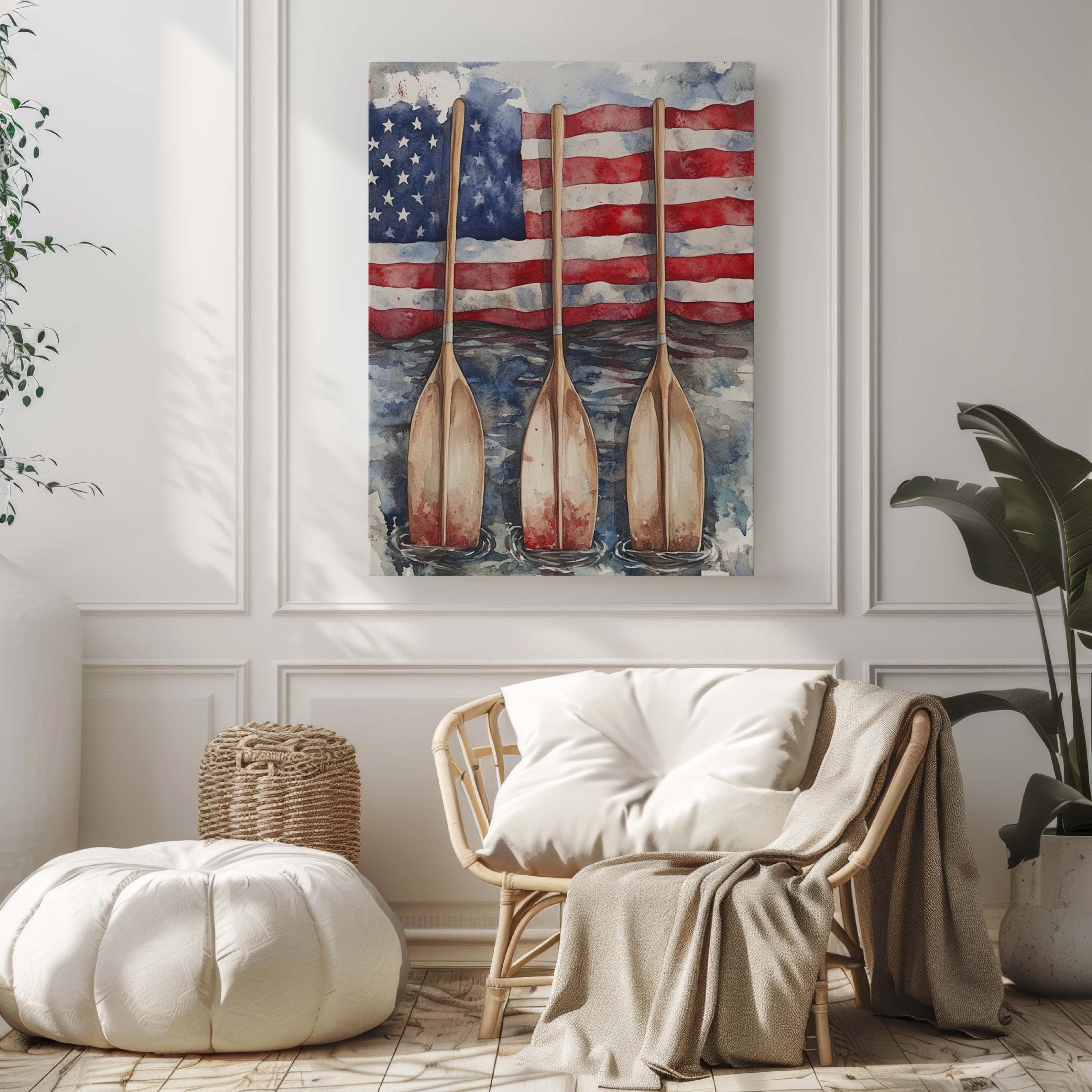 Boat Wall Art Patriotic - United States