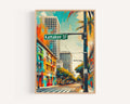 Kamakee St Print - Honolulu, Hawaii, USA