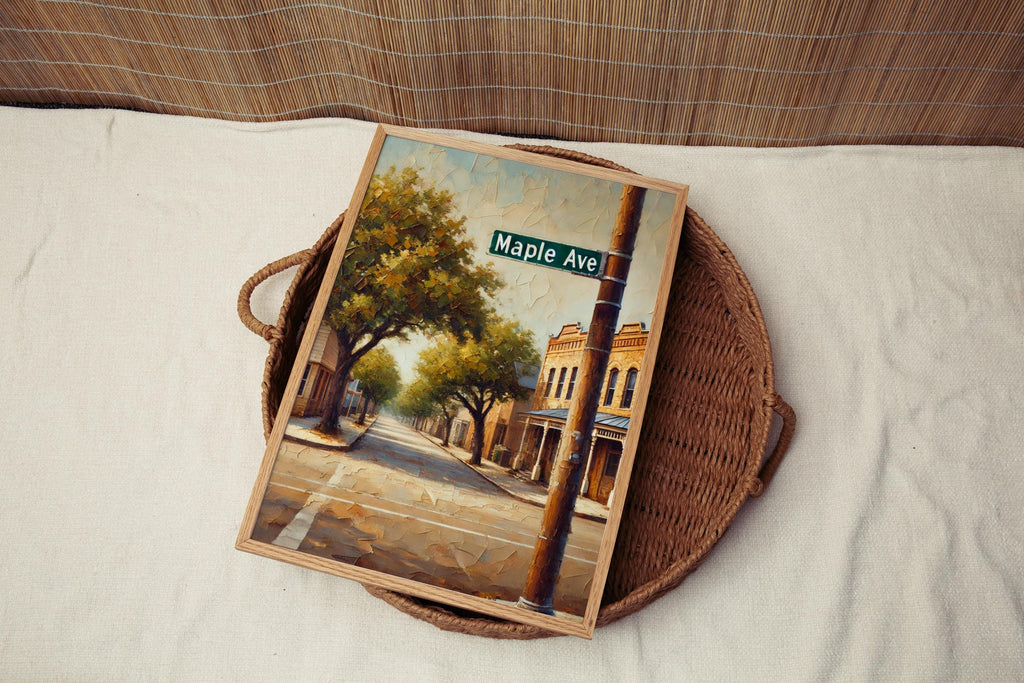 Maple Avenue Print - Dallas, Texas, USA