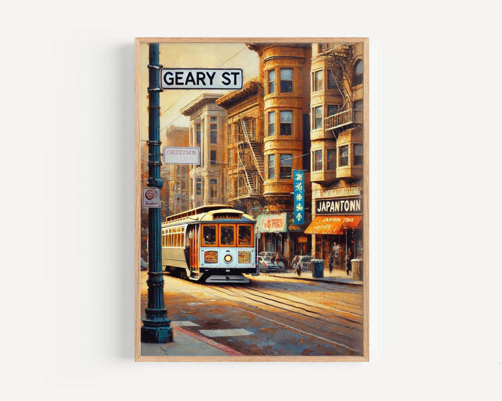 Geary Street Print - San Francisco, California, USA
