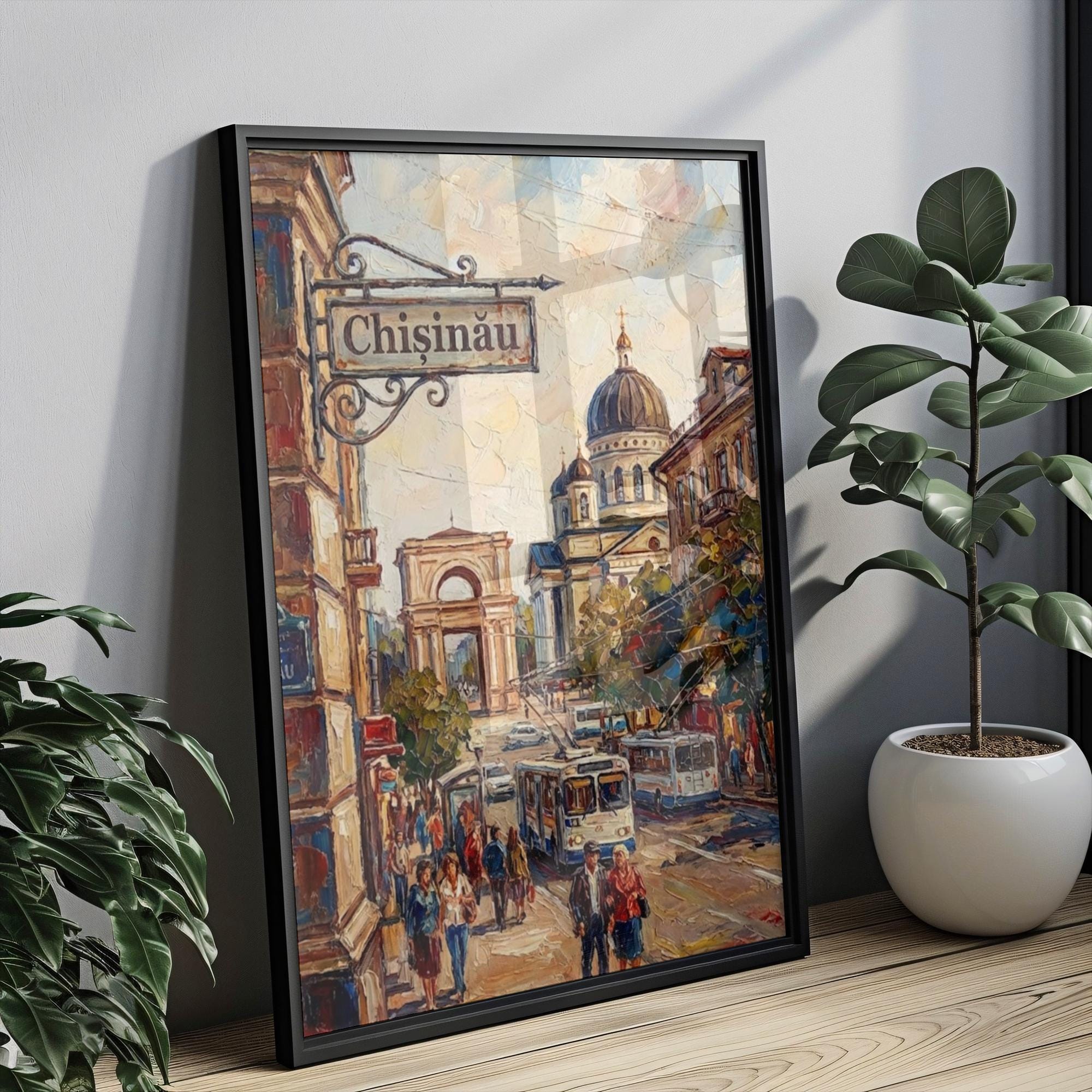 Chisinau Moldova Wall Art Print: Eastern European Capital Travel Poster