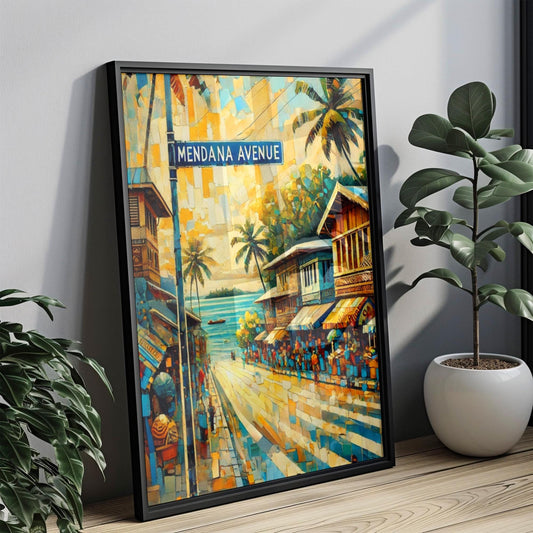 Solomon Islands Wall Art | Mendana Avenue Honiara Print | Tropical Street Sign Decor | Travel Souvenir | Home & Office Decor