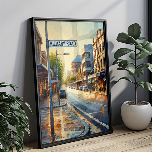 Military Road Wall Art, Sydney Print, Australia Art, Coastal Street Sign, Travel Souvenir, Modern Home Decor, Australian Gift, Art