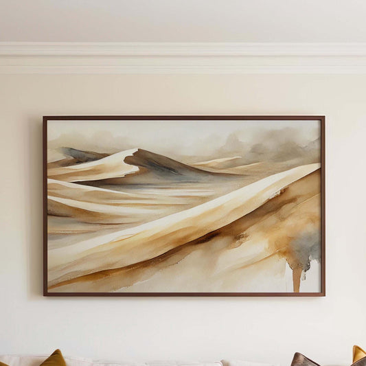 Nature Gift Dunes Wall Art Print – Sand Desert Home Decor, Housewarming & New Home Family Art, Minimalist Nature Print