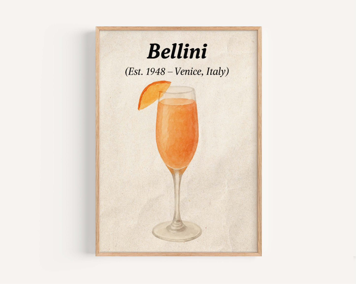 Bellini Cocktail Art